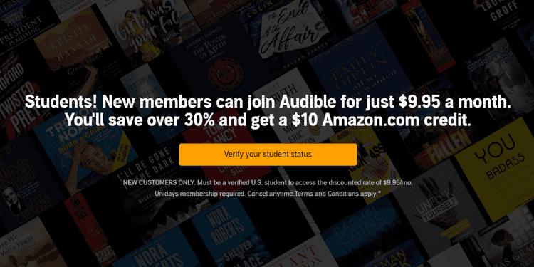 audible student discount