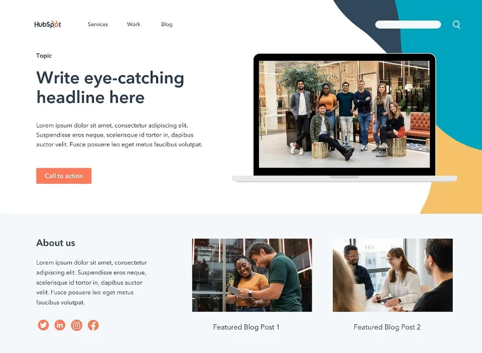 HubSpot Landing Page